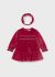 Rochie rosie din catifea cu bentita MAYORAL 2904 MY-R32F