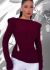 Bluza visinie cu detaliu auriu IT-BL57F